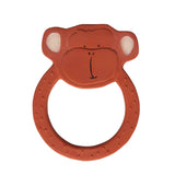 Natural Rubber Round Teether - Mr Monkey