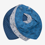 Bandana Bib 3 Pack - Vallarta blue