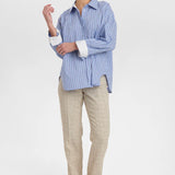 Eloise Stripe Shirt- Granada Sky