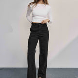 Amber Jeans Long- Black