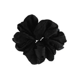 Isabella Satin Scrunchie - Black