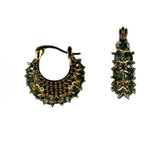Zahara Crystal Hoop- Coffee