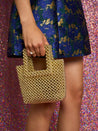 Glitterball Bead Mini Bag - Gold