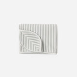 Waffle Baby Blanket - Sage Stripe