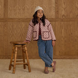 Quilted Jacket - Blush Fleur