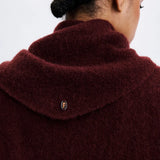Hiji Wool Blend Scarf - Bordeaux