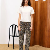 Leopard Bobtail Jeans