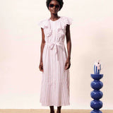 Lagoinha Dress - Pink Stripe