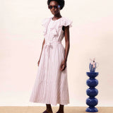 Lagoinha Dress - Pink Stripe