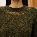 Peony Khaki Sweater