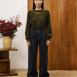 Peony Khaki Sweater