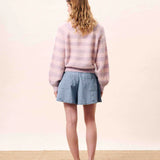 YULIYA Pale Pink Sweater