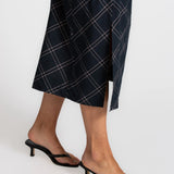 Delia Twist Detail Midi Skirt