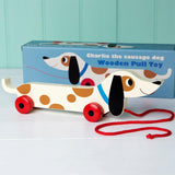 Wooden Pull Along Toy - Charlie The Sausage Dog