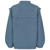 Fall Teddy Jacket - Dusty Blue