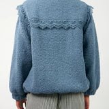 Fall Teddy Jacket - Dusty Blue