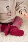 Fleece Booties - Red Plum