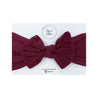 Astrid Bow Headband - Bordeaux