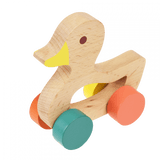 Wooden Push Along Duck