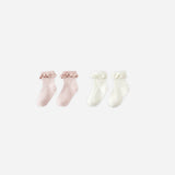 Lace Trim Socks - Set of Two