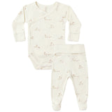 Bunnies Side-Snap Bodysuit and Pants Set