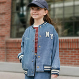 Varsity Jacket - Indigo Denim