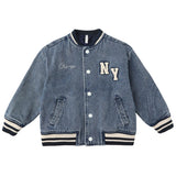 Varsity Jacket - Indigo Denim