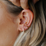 Pave Huggie Hoops
