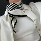 No.1 Cream Silk Scarf - 65CM