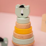 Mr Polar Bear Wooden Stacking Toy
