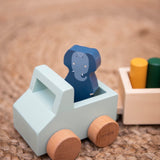 Wooden Animal Car with Trailer