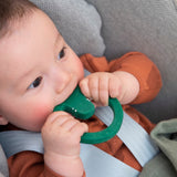 Natural Rubber Round Teether - Mr Crocodile