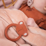 Natural Rubber Round Teether - Mr Monkey