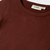 Thora Slim Top - Chocolate Brown