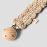 Limo Crochet Pacifier - White Pepper