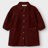 Obert Loose Cord Dress- Hot Chocolate