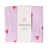 Baby Swaddle - Purple Hearts