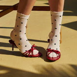 Etta Socks - Navy Polka