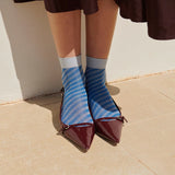 Elisa Glitter Socks - Nautical Blue