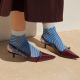 Elisa Glitter Socks - Nautical Blue