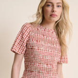 Nat Shirred Top