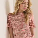 Nat Shirred Top