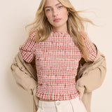 Nat Shirred Top