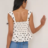 Sonning Spot Waisted Top