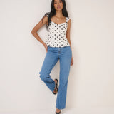 Sonning Spot Waisted Top