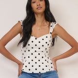 Sonning Spot Waisted Top