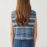 Gio Knit Vest - Sky Blue Mix