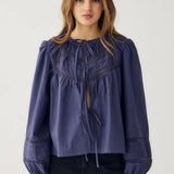 Marceline Dusty Blue Blouse