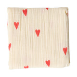 Baby Swaddle - Beige Hearts