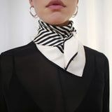 No.1 Cream Silk Scarf - 65CM